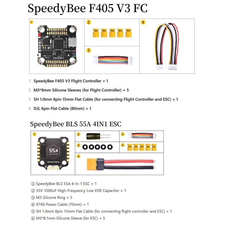 SpeedyBee F4 F405 V4 55A BLS 3 - Speedybee F405 V4 Bls 55A Stack avis et prix